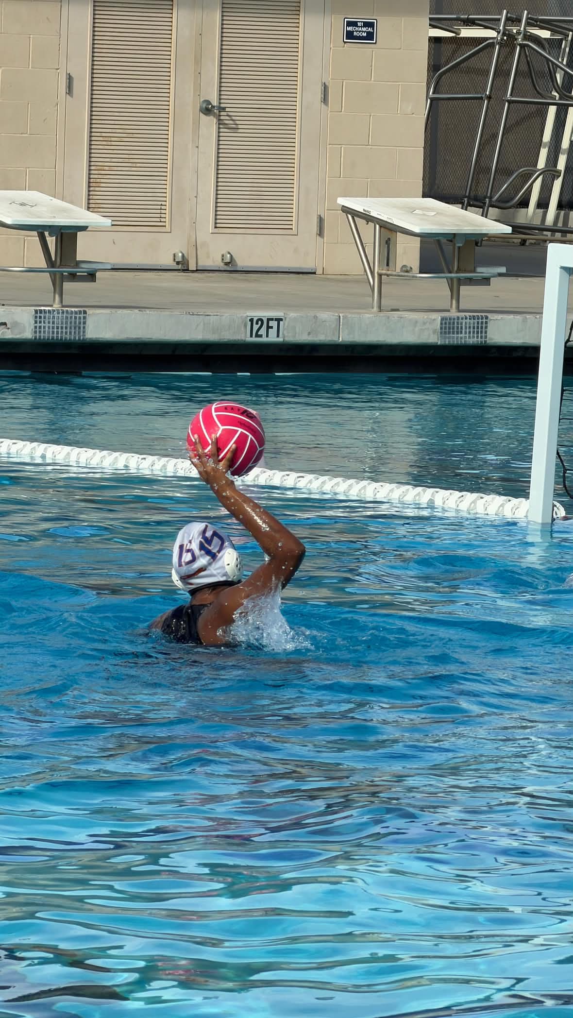 Kimball player makes a shot.
