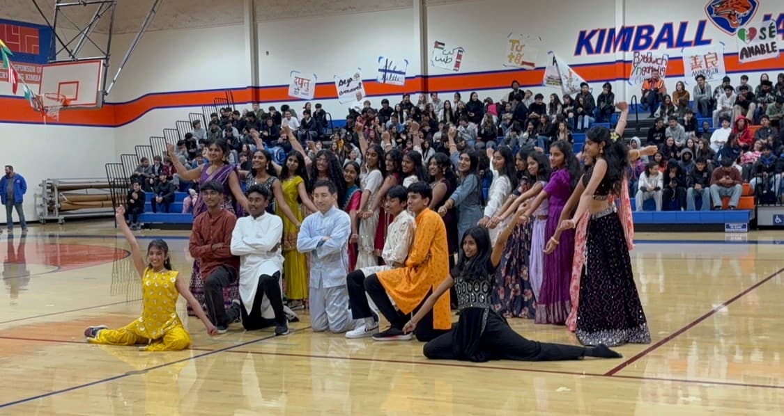 Vistaar poses at the 2025-2026 Multicultural Rally // Photograph by student